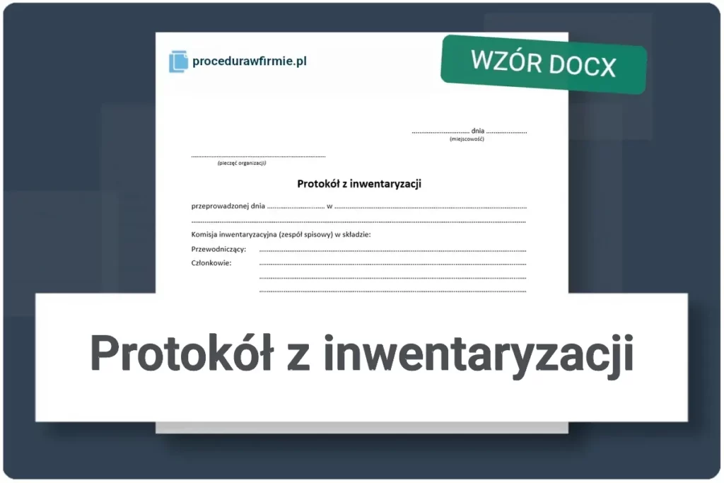 Wzor dokumentu protokol z inwentaryzacji plik DOCX